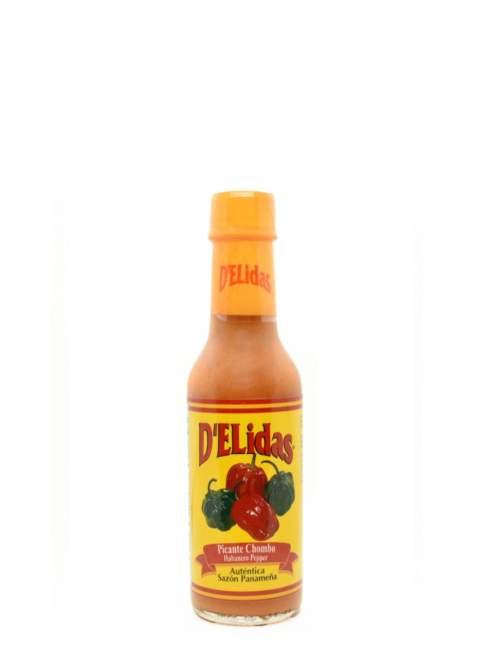 D'ELIDAS Hot Sauce Chombo Habanero Pepper Picante ALL NATURAL, NON GMO, GLUTEN FREE, KETO FRIENDLY (2oz TRAVEL SIZE)